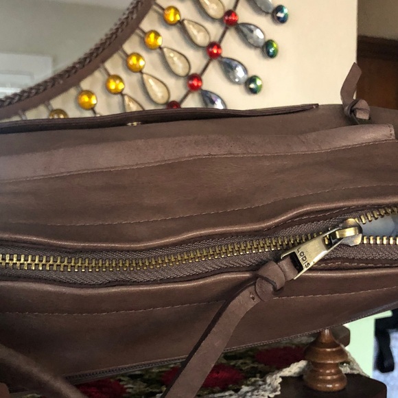 NWT LODIS Lamba Leather Laurel Shoulder Tote Bag w/ Dust Cover - Picture 4 of 9